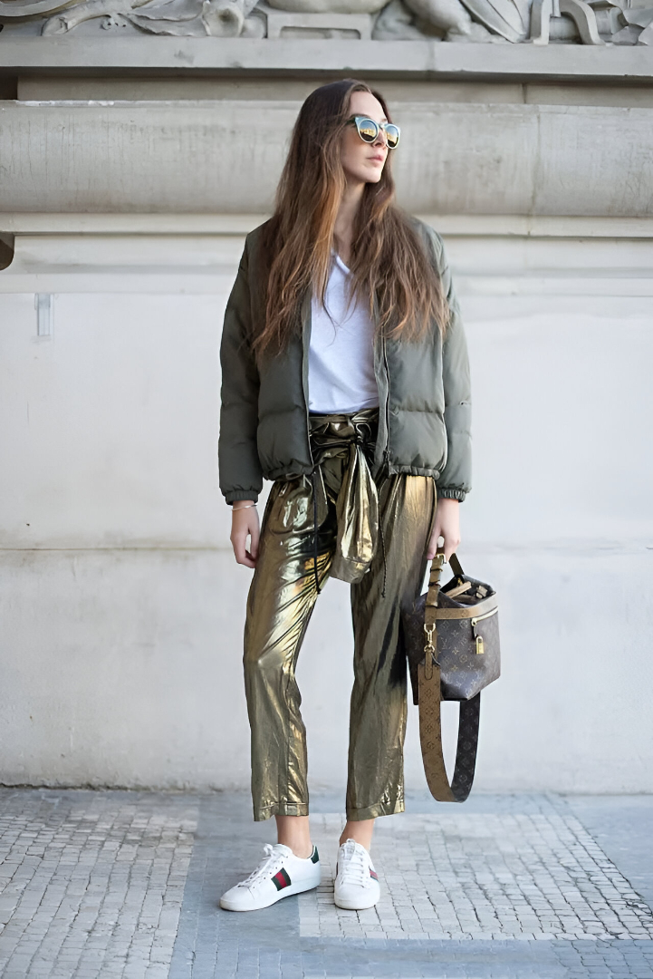 Photo: Bomber + metallic (Getty Images)