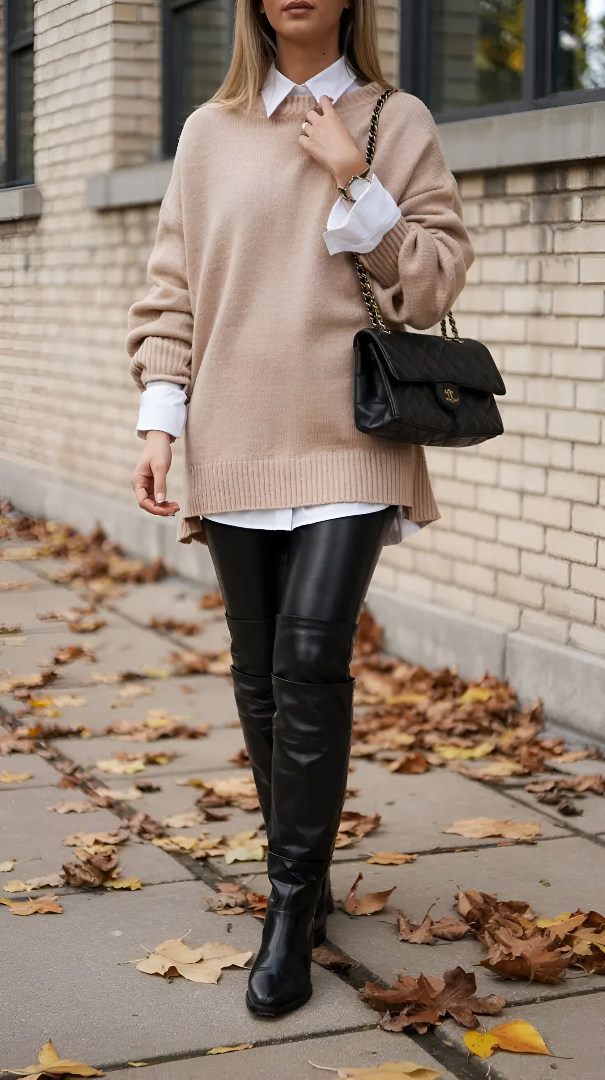 Preppy Leather Edge