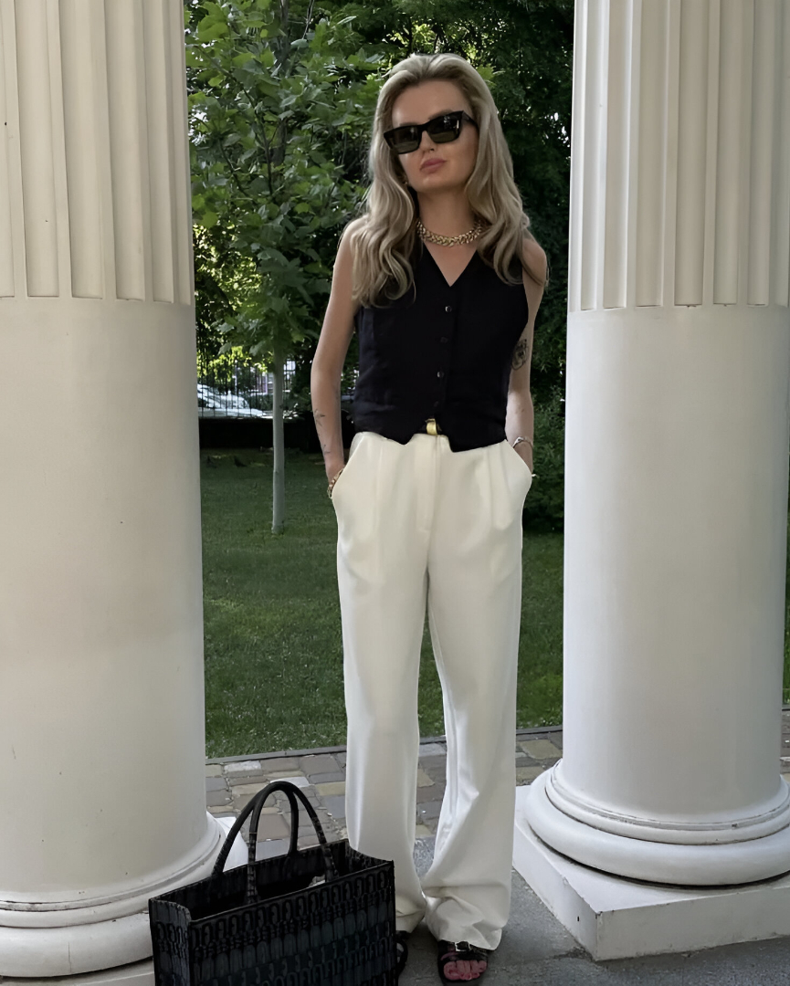 Waistcoat + Trousers + Sandals