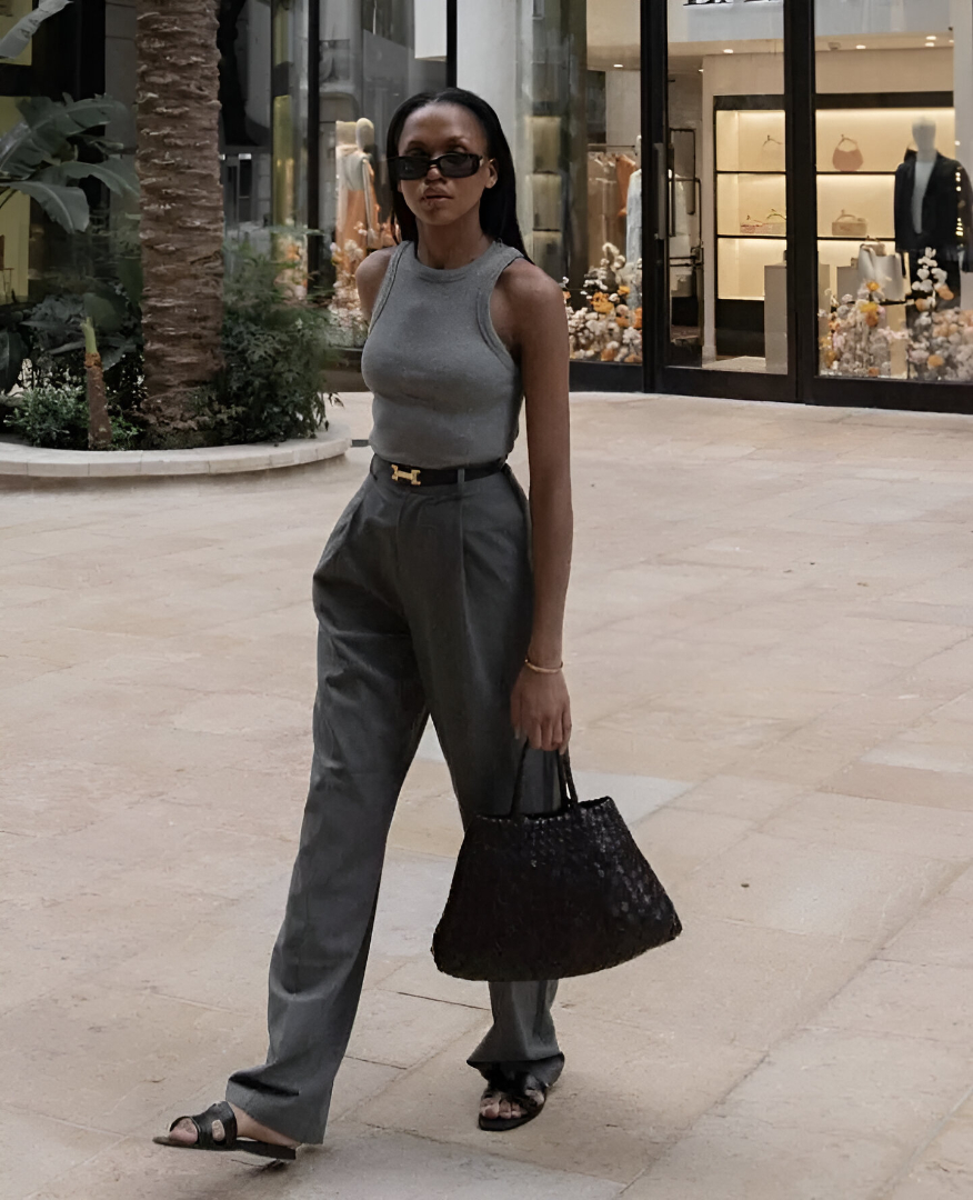 Tank Top + Trousers + Sandals