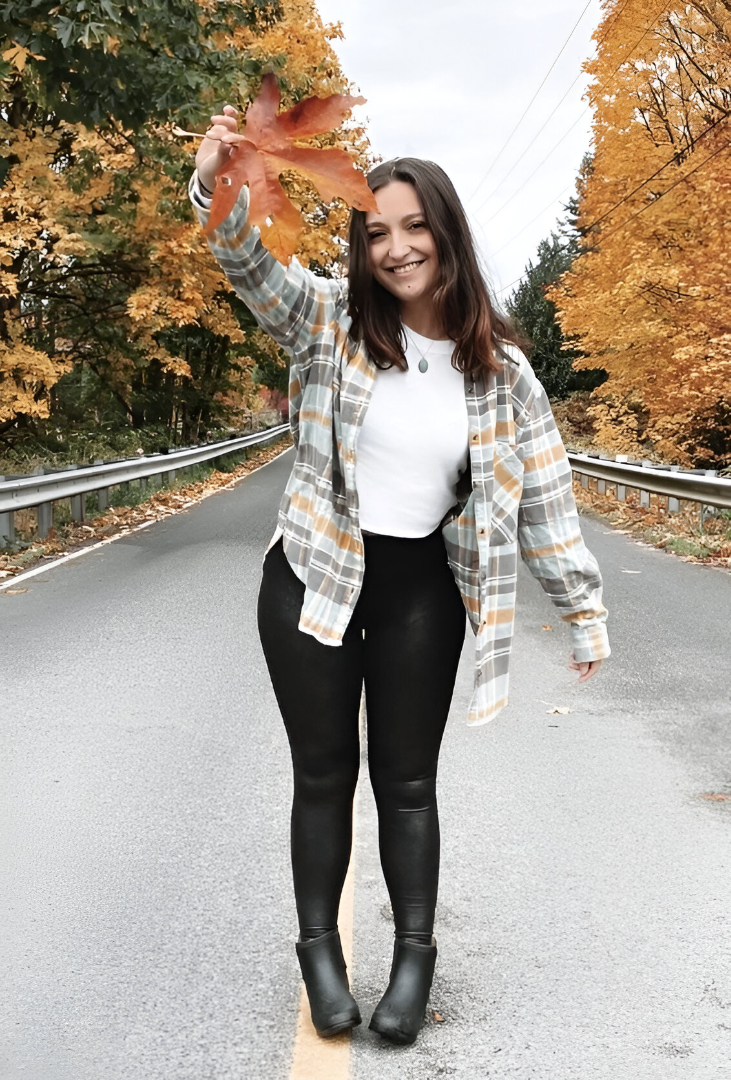 Black Faux Leather Leggings + White Basic Tee