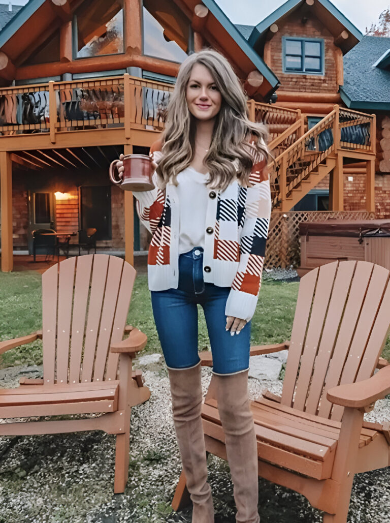 Plaid Cardigan