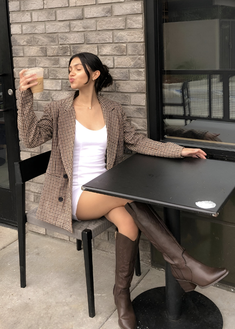 Brown Knee-High Boots