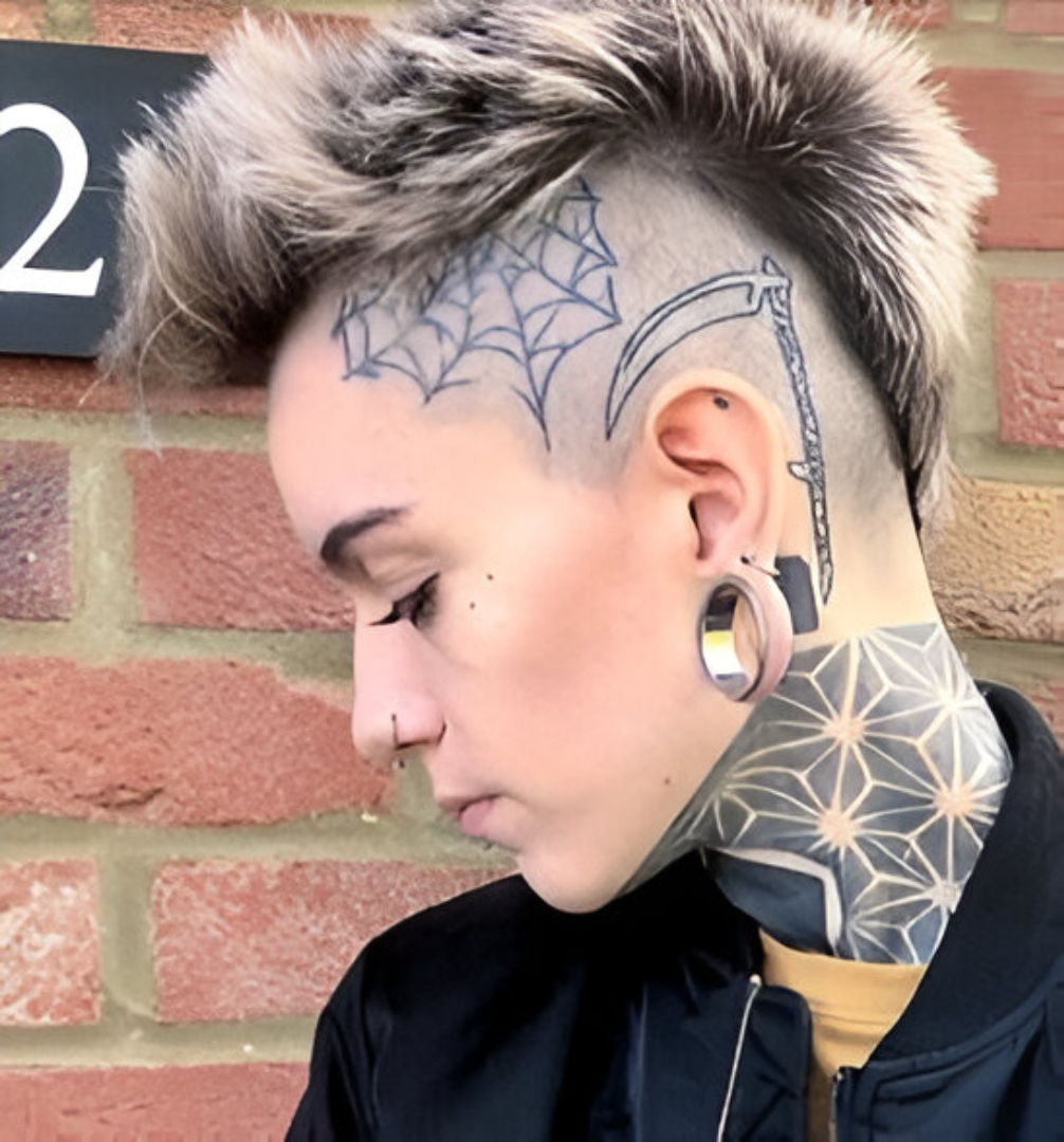 Edgy Short Hair Tomboy Style with Spiky Texture and Undercut Design