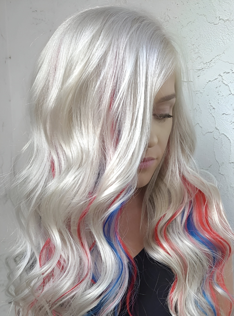 Vibrant Long Hair with Beachy